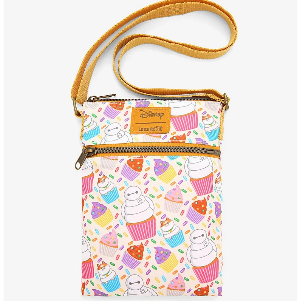 New! Loungefly Disney Big Hero 6 Crossbody Passport Bag - Picture 1 of 2